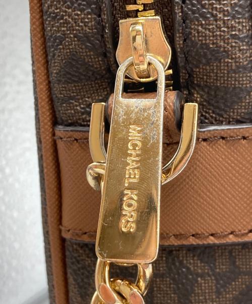 MICHAEL KORS（マイケルコース）MICHAEL KORS (マイケルコース) MKシグネイチャーショルダーバッグ　35F1GTVC2B ブラウンの古着・服飾アイテム