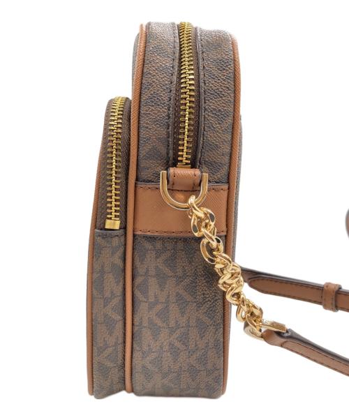 MICHAEL KORS（マイケルコース）MICHAEL KORS (マイケルコース) MKシグネイチャーショルダーバッグ　35F1GTVC2B ブラウンの古着・服飾アイテム