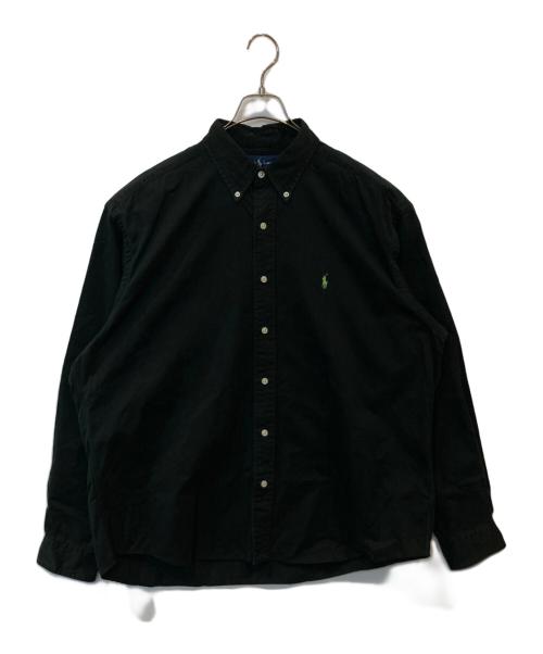 RALPH LAUREN（ラルフローレン）RALPH LAUREN (ラルフローレン) BLAKE スモールポニー刺繍ボタンダウンシャツ ブラック サイズ:Lの古着・服飾アイテム