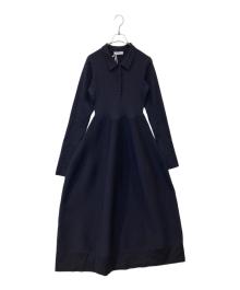 STYLE MIXER（スタイルミキサー）の古着「フォルムポロニットワンピース 500IAT73-2441-2」｜ネイビー