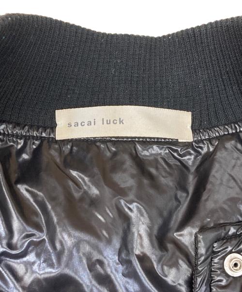 sacai luck（サカイラック）sacai luck (サカイラック) レザー切替 ダウンジャケット　14AWWLU848 ブラック サイズ:1の古着・服飾アイテム