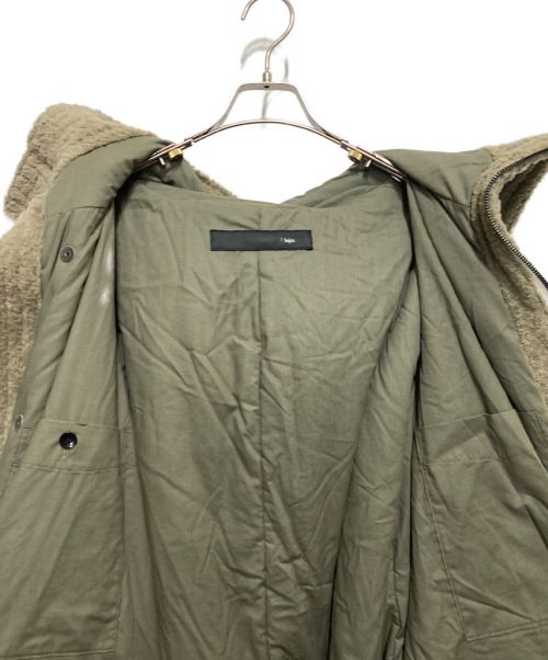 Bajra（バジュラ）Bajra (バジュラ) コットンパイル ハイネックロングコート ベージュ サイズ:SIZE2の古着・服飾アイテム