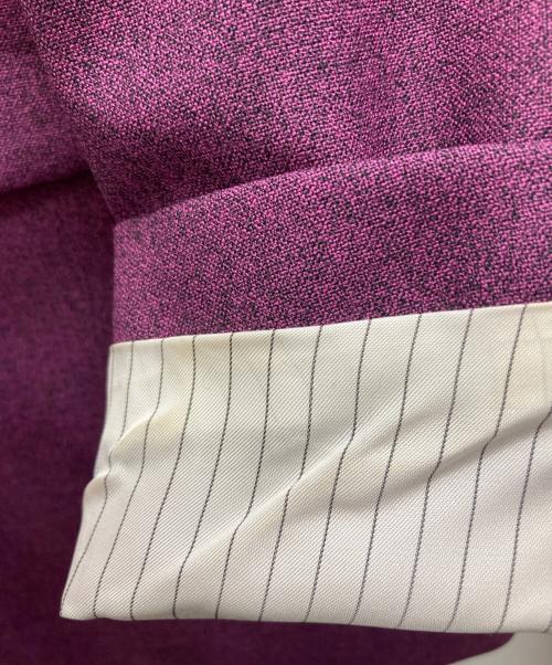 JOHN LAWRENCE SULLIVAN（ジョン ローレンス サリバン）JOHN LAWRENCE SULLIVAN (ジョン ローレンス サリバン) メランジウールタックショルダージャケット パープル サイズ:SIZE44の古着・服飾アイテム