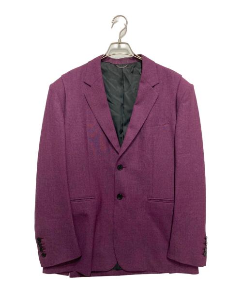 JOHN LAWRENCE SULLIVAN（ジョン ローレンス サリバン）JOHN LAWRENCE SULLIVAN (ジョン ローレンス サリバン) メランジウールタックショルダージャケット パープル サイズ:SIZE44の古着・服飾アイテム