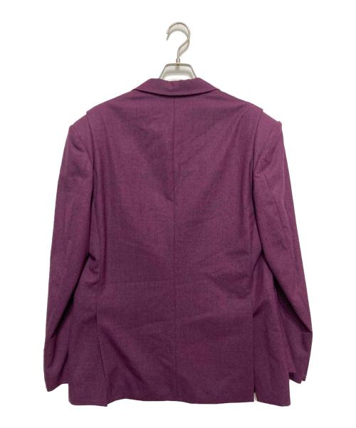 JOHN LAWRENCE SULLIVAN（ジョン ローレンス サリバン）JOHN LAWRENCE SULLIVAN (ジョン ローレンス サリバン) メランジウールタックショルダージャケット パープル サイズ:SIZE44の古着・服飾アイテム