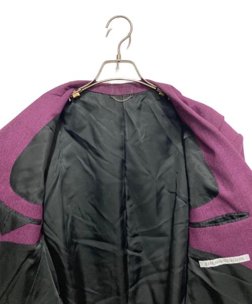 JOHN LAWRENCE SULLIVAN（ジョン ローレンス サリバン）JOHN LAWRENCE SULLIVAN (ジョン ローレンス サリバン) メランジウールタックショルダージャケット パープル サイズ:SIZE44の古着・服飾アイテム