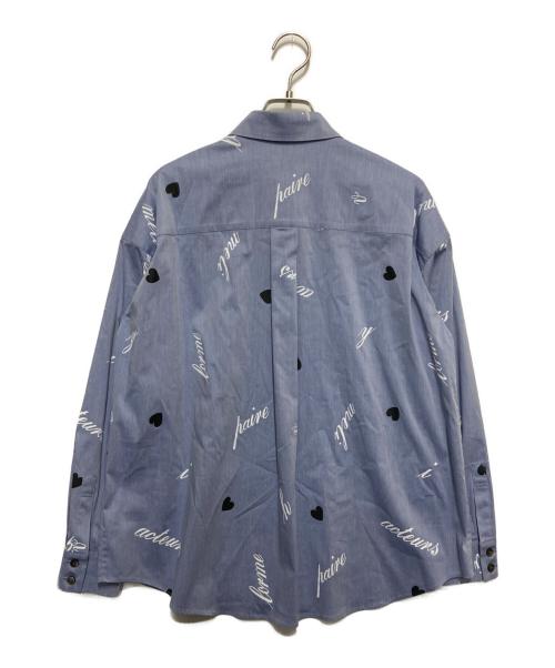 GRACE CLASS（グレースクラス）GRACE CLASS (グレースクラス) プリントオーバーシャツ ブルー サイズ:SIZE36の古着・服飾アイテム