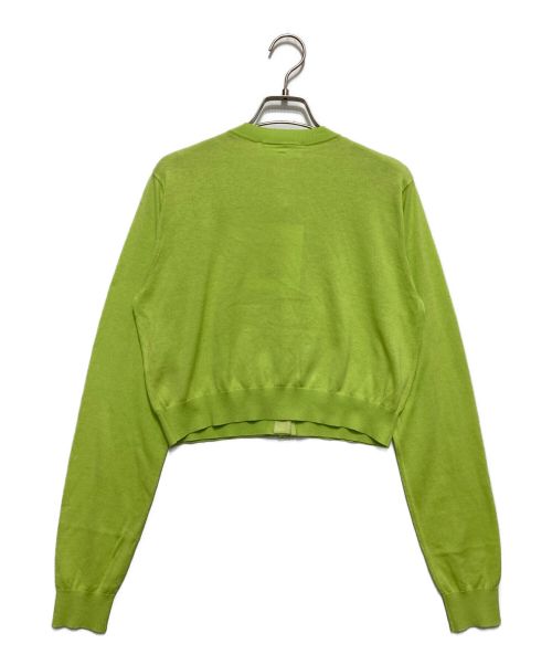 ENFOLD（エンフォルド）ENFOLD (エンフォルド) LAYERED CARDIGAN 黄緑 サイズ:38の古着・服飾アイテム