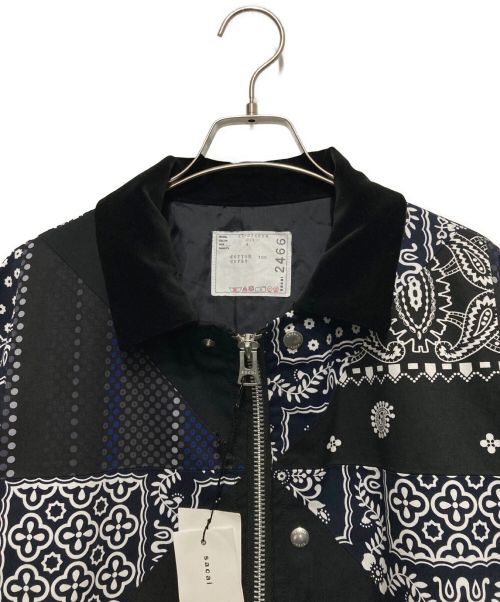sacai（サカイ）sacai (サカイ) ARCHIVE PRINT MIX BLOUSON ブラック サイズ:SIZE4の古着・服飾アイテム
