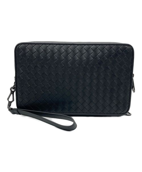 BOTTEGA VENETA（ボッテガベネタ）BOTTEGA VENETA (ボッテガベネタ) セカンドバッグ ブラックの古着・服飾アイテム