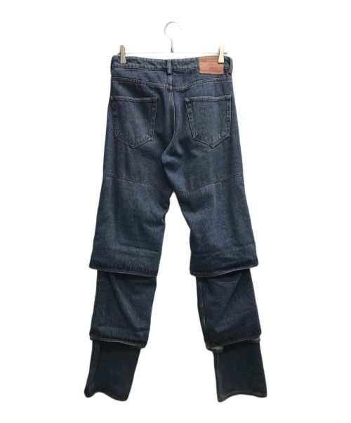 Y. PROJECT（ワイプロジェクト）Y. PROJECT (ワイプロジェクト) レイヤードカフスデニム インディゴ サイズ:28の古着・服飾アイテム