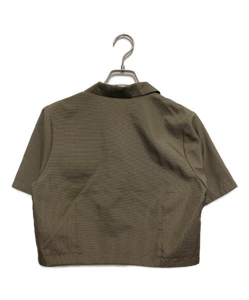 Snidel（スナイデル）Snidel (スナイデル) オープンカラーシャツブラウス　SWFB224024 ブラウン サイズ:Freeの古着・服飾アイテム