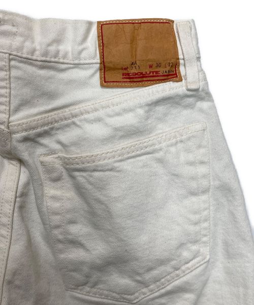 RESOLUTE（リゾルト）RESOLUTE (リゾルト) ’’AA711’’ホワイトデニムパンツ ホワイト サイズ:SIZE 30の古着・服飾アイテム