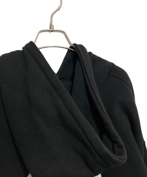 OY（オーワイ）OY (オーワイ) NEVER MIND バック ジップ ロゴ パーカー ブラック サイズ:不明の古着・服飾アイテム