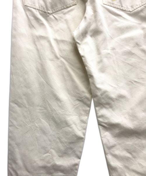 GUCCI（グッチ）GUCCI (グッチ) Lovelight cotton trouser with embroidery ホワイト サイズ:46の古着・服飾アイテム