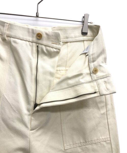 GUCCI（グッチ）GUCCI (グッチ) Lovelight cotton trouser with embroidery ホワイト サイズ:46の古着・服飾アイテム