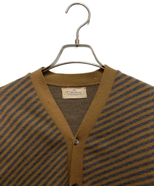 catalina MASTERPIECE（カタリナ マスターピース）catalina MASTERPIECE (カタリナ マスターピース) 60sウールカーディガン ベージュ サイズ:Sの古着・服飾アイテム