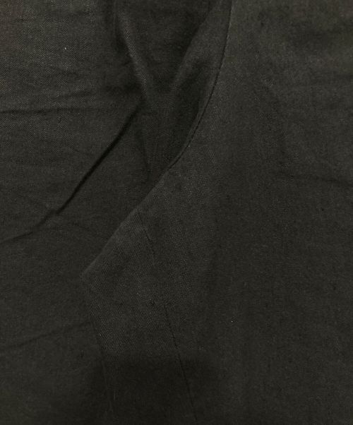 MARGARET HOWELL（マーガレットハウエル）MARGARET HOWELL (マーガレットハウエル) 22SS リネンコットンツイルハーフパンツ　578-2141001 ブラック サイズ:SIZE2の古着・服飾アイテム