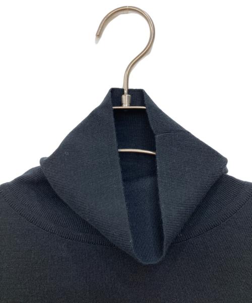 MARGARET HOWELL（マーガレットハウエル）MARGARET HOWELL (マーガレットハウエル) JOHN SMEDLEY (ジョンスメドレー) タートルネックニット ブラック サイズ:2の古着・服飾アイテム