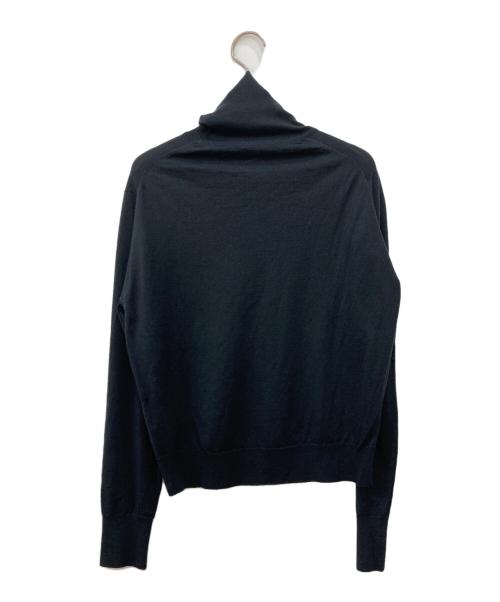 MARGARET HOWELL（マーガレットハウエル）MARGARET HOWELL (マーガレットハウエル) JOHN SMEDLEY (ジョンスメドレー) タートルネックニット ブラック サイズ:2の古着・服飾アイテム