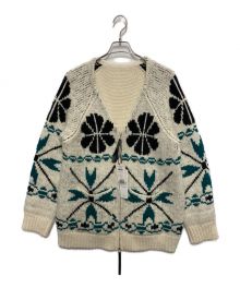 GRACE CONTINENTAL（（グレースコンチネンタル）の古着「ノーカラーカウチン 0122453134-00」｜ホワイト