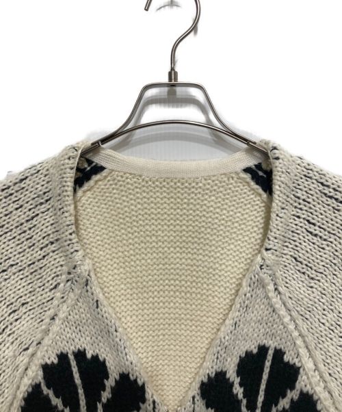 GRACE CONTINENTAL（（グレースコンチネンタル）GRACE CONTINENTAL (（グレースコンチネンタル) ノーカラーカウチン 0122453134-00 ホワイト サイズ:SIZE 36の古着・服飾アイテム