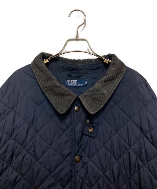 POLO RALPH LAUREN（ポロ・ラルフローレン）POLO RALPH LAUREN (ポロ・ラルフローレン) キルティングコート ネイビー サイズ:5XLの古着・服飾アイテム