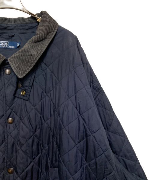 POLO RALPH LAUREN（ポロ・ラルフローレン）POLO RALPH LAUREN (ポロ・ラルフローレン) キルティングコート ネイビー サイズ:5XLの古着・服飾アイテム