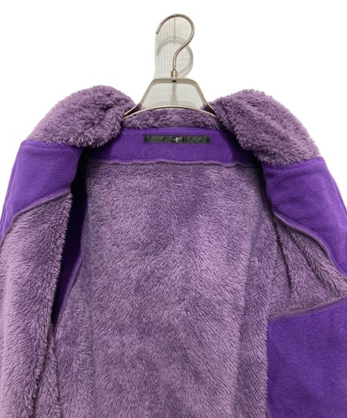 NO ID.（ノーアイディー）NO ID. (ノーアイディー) スイッチングフリースフードBLZ パープル サイズ:FREEの古着・服飾アイテム