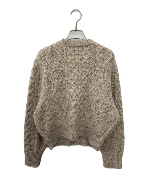 Sea Room lynn（シールームリン）Sea Room Lynn (シールームリン) ブリテッシュウールニットカーディガン ベージュ サイズ:Freeの古着・服飾アイテム