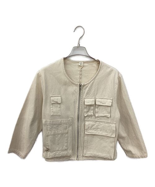 Sea Room lynn（シールームリン）Sea Room lynn (シールームリン) ノーカラージャケット アイボリー サイズ:SIZE Freeの古着・服飾アイテム