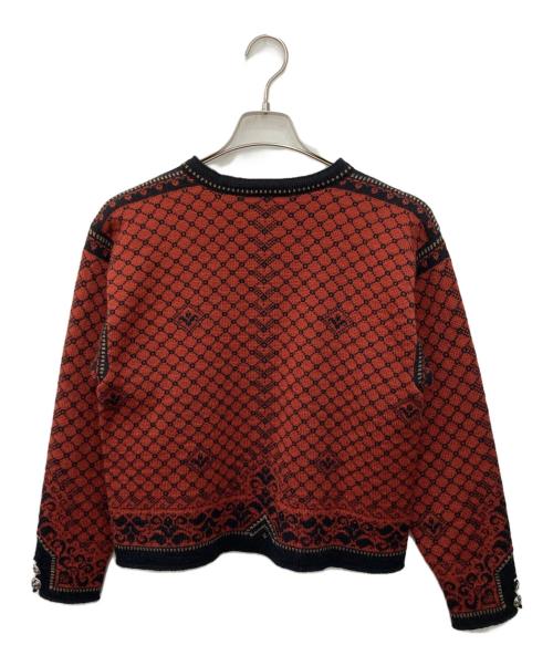 DALE OF NORWAY（ダーレ オブ ノルウェイ）DALE OF NORWAY (ダーレ オブ ノルウェイ) 総柄カーディガン オレンジ サイズ:不明の古着・服飾アイテム