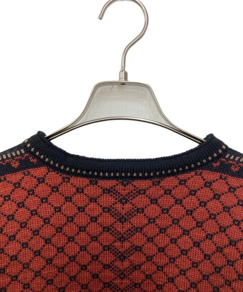 DALE OF NORWAY（ダーレ オブ ノルウェイ）DALE OF NORWAY (ダーレ オブ ノルウェイ) 総柄カーディガン オレンジ サイズ:不明の古着・服飾アイテム