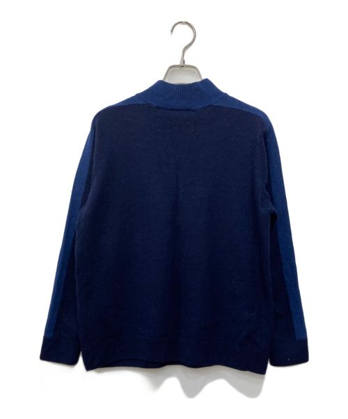 LACOSTE（ラコステ）LACOSTE (ラコステ) メリノウールハーフジップニット ネイビー サイズ:XLの古着・服飾アイテム