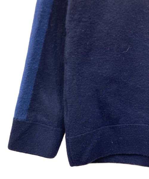 LACOSTE（ラコステ）LACOSTE (ラコステ) メリノウールハーフジップニット ネイビー サイズ:XLの古着・服飾アイテム