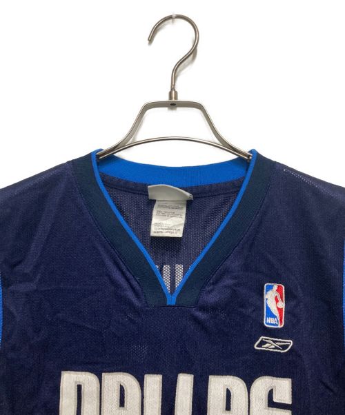 NBA（エヌビーエー）NBA (エヌビーエー) REEBOK (リーボック) メッシュタンクトップ ブルー サイズ:XLの古着・服飾アイテム