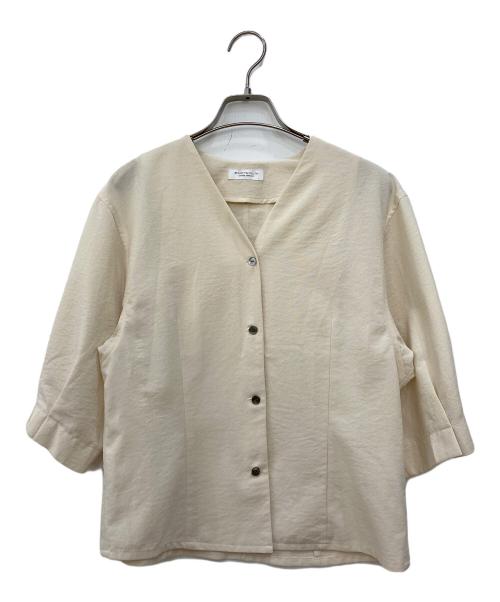 BEAUTY&YOUTH（ビューティーアンドユース）BEAUTY&YOUTH (ビューティーアンドユース) BY Vネックドルマンスリーブシャツ ベージュ サイズ:不明の古着・服飾アイテム