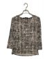 Max Mara WEEK END LINE (マックスマーラ ウイークエンドライン) 総柄ブラウス ブラック×ベージュ サイズ:S：2000円