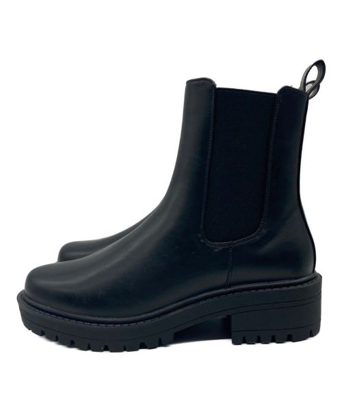 URBAN RESEARCH DOORS（アーバンリサーチドアーズ）URBAN RESEARCH DOORS (アーバンリサーチ ドアーズ) トラックソールサイドゴアブーツ ブラック サイズ:Ⅿの古着・服飾アイテム