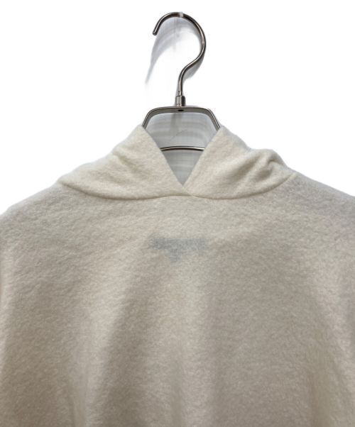 icB（アイシービー）icB (アイシービー) MILLED Wool ニットパーカー アイボリー サイズ:Sの古着・服飾アイテム