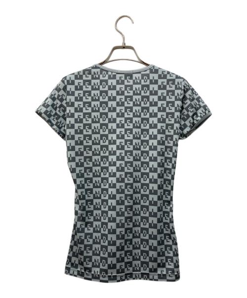 FENDI（フェンディ）FENDI (フェンディ) 総柄Tシャツ グリーン サイズ:SIZE42の古着・服飾アイテム
