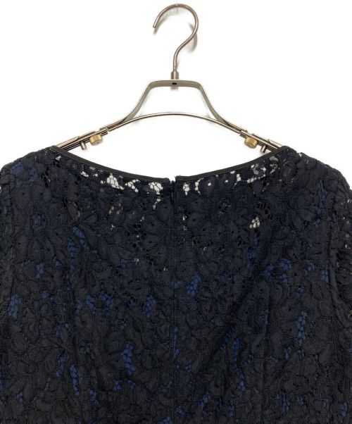 ANAYI（アナイ）ANAYI (アナイ) コードフラワーレースフレアワンピース ネイビー サイズ:SIZE38の古着・服飾アイテム