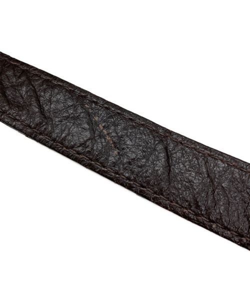 GUCCI（グッチ）GUCCI (グッチ) レザーショルダーバッグ　201538 ブラウンの古着・服飾アイテム