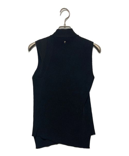 VERSACE（ヴェルサーチェ）VERSACE (ヴェルサーチェ) SRUSH LIB TURTLENECK KNIT ブラック サイズ:SIZE40の古着・服飾アイテム