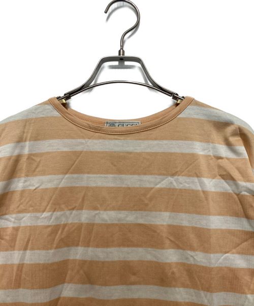 GUCCI（グッチ）GUCCI (グッチ) ボーダーカットソーワンピース ベージュ×ホワイト サイズ:Sの古着・服飾アイテム