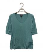 EMPORIO ARMANIエンポリオアルマーニ）の古着「Vネックカットソー　8N2M6B 2J85Z」｜スカイブルー