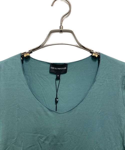 EMPORIO ARMANI（エンポリオアルマーニ）EMPORIO ARMANI (エンポリオアルマーニ) Vネックカットソー　8N2M6B 2J85Z スカイブルー サイズ:SIZE38の古着・服飾アイテム