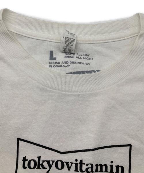 WESTED YOUTH（ウェイステッド ユース）wested youth (ウェイステッド ユース) tokyo vitamin (トウキョウビタミン) Tシャツ ホワイト サイズ:Lの古着・服飾アイテム