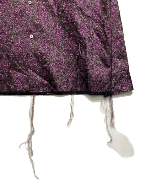 Needles（ニードルズ）Needles (ニードルズ) C.O.B Classic Shirt Poly Lame Da パープル サイズ:Sの古着・服飾アイテム