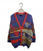 MEEROO.）の古着「3Dニットカーディガン」｜マルチカラー